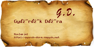 Györök Dóra névjegykártya